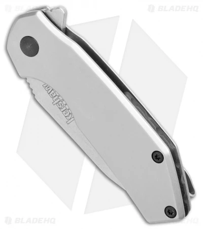 Kershaw Valve Frame Lock Knife Bead Blast Stainless Steel (2.25" Stonewash) 1375 4 Kershaw Valve Frame Lock Knife Bead Blast Stainless Steel (2.25" Stonewash) 1375 - Image 2