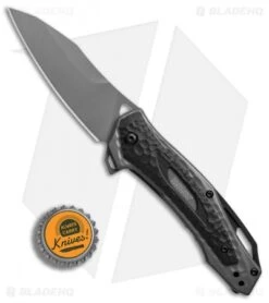 Kershaw Vedder Assisted Opening Knife Black G-10 Overlays (3.25" Gray) 2460 9 Kershaw Vedder Assisted Opening Knife Black G-10 Overlays (3.25" Gray) 2460 -Blade HQ Kershaw Vedder black G10 overlays gray BHQ 52173 er bottlecap