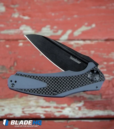 Kershaw Natrix XL Sub-Frame Lock Knife Blue G-10/CF (3.75" Black) 7008CFBLK 7 Kershaw Natrix XL Sub-Frame Lock Knife Blue G-10/CF (3.75" Black) 7008CFBLK - Image 5