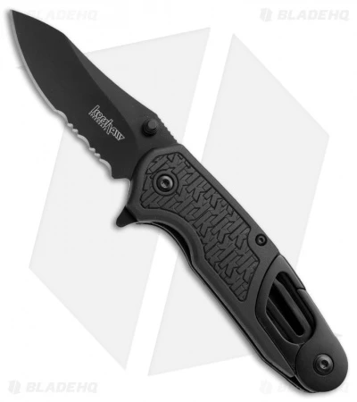 Kershaw Funxion Lightweight Assisted Opening Knife (3" Black Serr) 8100 3 Kershaw Funxion Lightweight Assisted Opening Knife (3" Black Serr) 8100