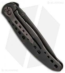 Kershaw Vapor II Frame Lock Knife Black SS (3.5" Black Serr) 7 Kershaw Vapor II Frame Lock Knife Black SS (3.5" Black Serr) -Blade HQ kershaw black vapor ii serr 1650blk BHQ 37586 dl side 1