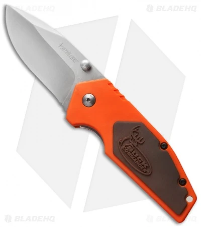 Kershaw Buck Commander Half-Ton Knife Orange/Brown (2.5" Satin) 1445ORBC 3 Kershaw Buck Commander Half-Ton Knife Orange/Brown (2.5" Satin) 1445ORBC