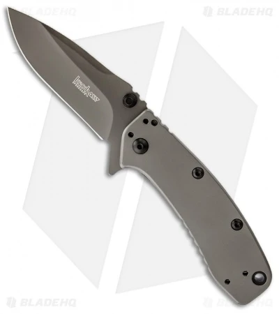 Kershaw Cryo II Assisted Opening Knife (3.25" Gray) 1556TI 3 Kershaw Cryo II Assisted Opening Knife (3.25" Gray) 1556TI