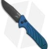 Kershaw Emerson Launch 5 Automatic Knife Blue Aluminum (3.4" Black) 7600BLUBLK -Blade HQ kershaw emerson launch 5 blue ker7600blublk BHQ 37457 jr