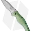 Kershaw Bump Assisted Opening Knife Green Titanium (3.5" Satin) 1590GR -Blade HQ kershaw flipper bump green satin plain 1590gr