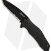 Kershaw Kuro Tanto Assisted Opening Knife (3.125" Black Serr) 1835TBLKST 1 Kershaw Kuro Tanto Assisted Opening Knife (3.125" Black Serr) 1835TBLKST -Blade HQ kershaw kuro 1835tblkst