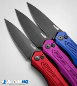 Kershaw Launch 6 Automatic Knife Blue Aluminum (3.75" Black) 7800BLUBLK 9 Kershaw Launch 6 Automatic Knife Blue Aluminum (3.75" Black) 7800BLUBLK -Blade HQ kershaw launch 6 purple blue red dl vertical confetti