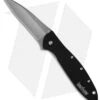 Kershaw Leek Assisted Opening Knife Black (3" Stonewash) 1660SWBLK -Blade HQ kershaw leek 1660swblk