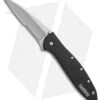 Kershaw Leek Assisted Opening Knife Black (3" Bead Blast Serr) 1660C27ST -Blade HQ kershaw leek black bb KS1660C27ST BHQ 49610 er