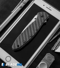 Kershaw Leek Assisted Opening Knife Carbon Fiber (3" Stonewash) 1660CF 16 Kershaw Leek Assisted Opening Knife Carbon Fiber (3" Stonewash) 1660CF -Blade HQ kershaw leek cf sw 1660cf BHQ 52168 dl