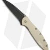 Kershaw Leek Assisted Opening Knife Desert Sand (3" Black) 1660DSBLK -Blade HQ kershaw leek desert sand KS1660DSBLK BHQ 49608 er