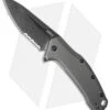 Kershaw Link Drop Point Knife Gray Aluminum (3.25" BlackWash Serr) 1776GRYBWST 2 Kershaw Link Drop Point Knife Gray Aluminum (3.25" BlackWash Serr) 1776GRYBWST -Blade HQ kershaw link 1776grybwst cm