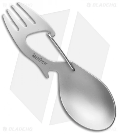 Kershaw Ration Stainless Steel Spork Multi-tool (Bead Blast) 1140 2 Kershaw Ration Stainless Steel Spork Multi-tool (Bead Blast) 1140