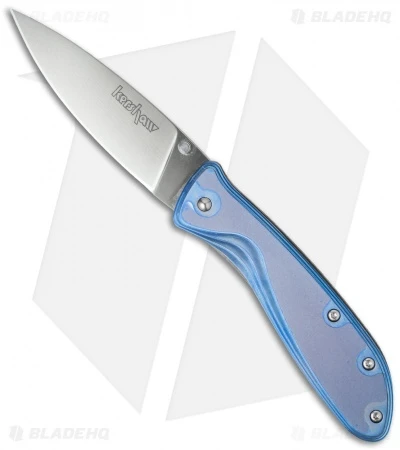 Kershaw Sapphire Liner Lock Knife Blue Titanium (3" Satin) 1450 3 Kershaw Sapphire Liner Lock Knife Blue Titanium (3" Satin) 1450